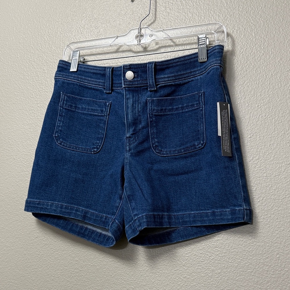 Talbots Petite Blue Denim Sailor Shorts